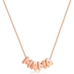 Mama Necklace | 18K Gold Plated Letter Pendant Jewelry.